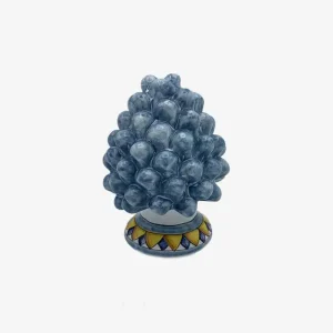 Artisans-Ceramiche Mennella Artisanal Light Blue Pinecone - Made To Order