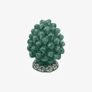 Artisans-Ceramiche Mennella Artisanal Light Green Pinecone - Made To Order
