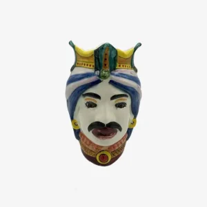 Artisans-Ceramiche Mennella Artisanal Moor'S Head - Made To Order