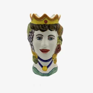 Artisans-Ceramiche Mennella Artisanal Moor'S Head - Made To Order